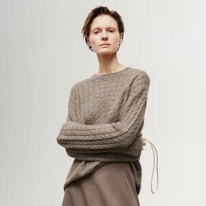 Meilleur Moment cable knit cashmere sweater